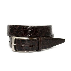 Torino Elite Glazed South American Caiman Belt